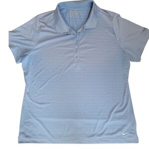 Nike Shirt Golf Tour Performance Mens XXL Striped  Polo Shirt